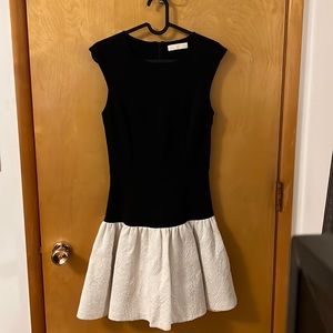 erin by erin fetherston size small black/white alyssum dress, worn once